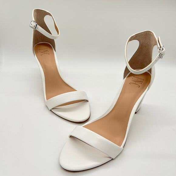 International Concepts Sandal Womens 11 White Kivahp Ankle‎ Strap Sandal NEW - Picture 1 of 13